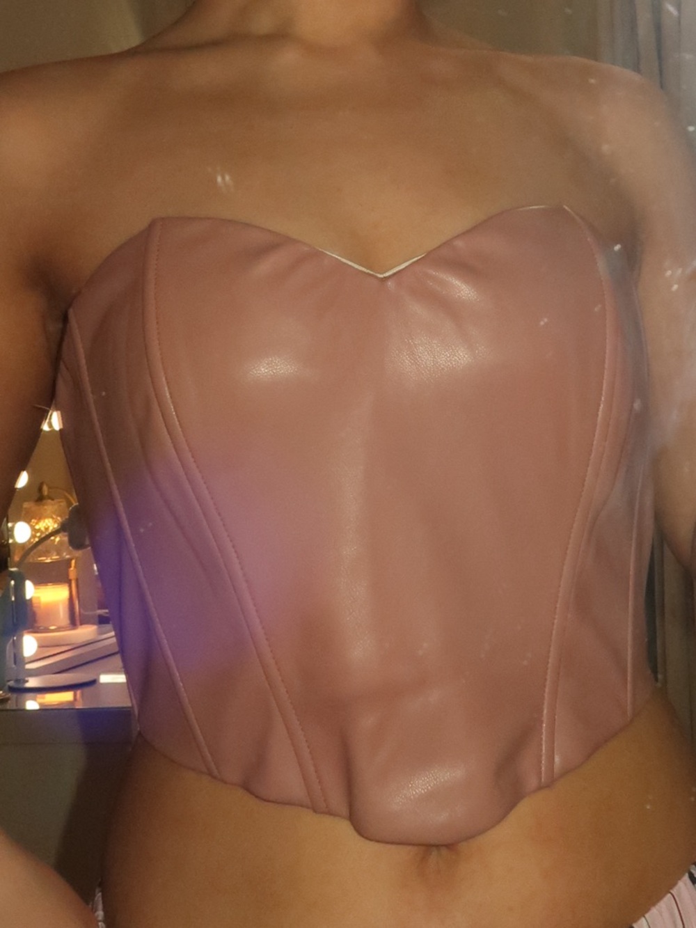 Elegant Mauve Crop Top